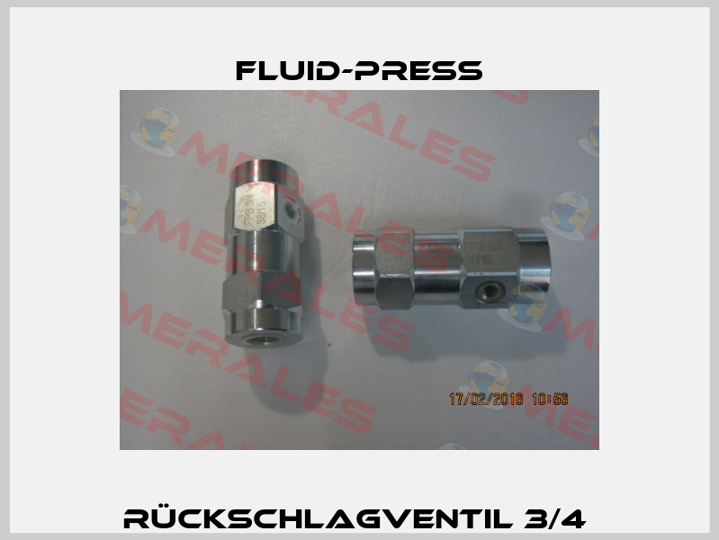 Rückschlagventil 3/4  Fluid-Press