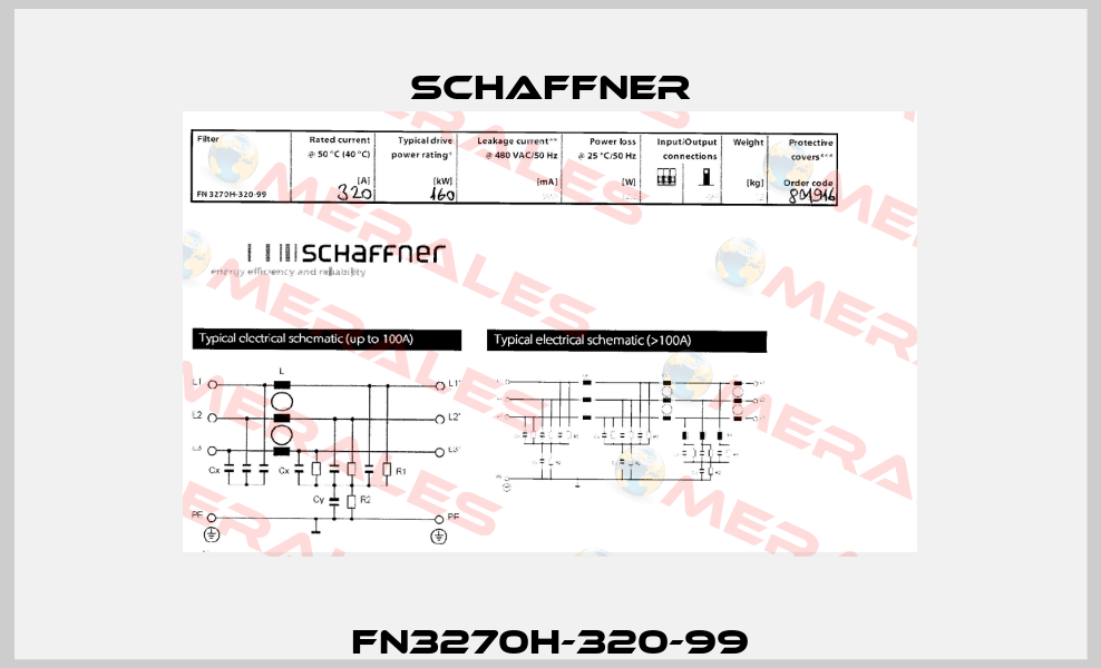 FN3270H-320-99 Schaffner