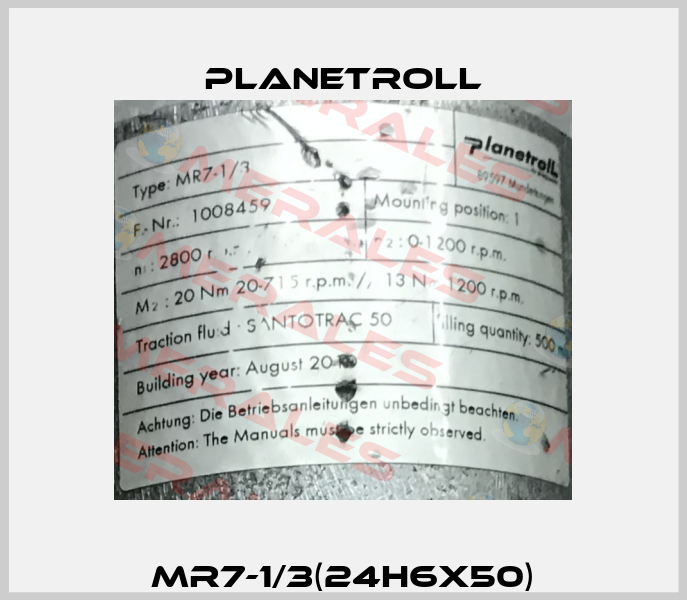 MR7-1/3(24h6x50) Planetroll