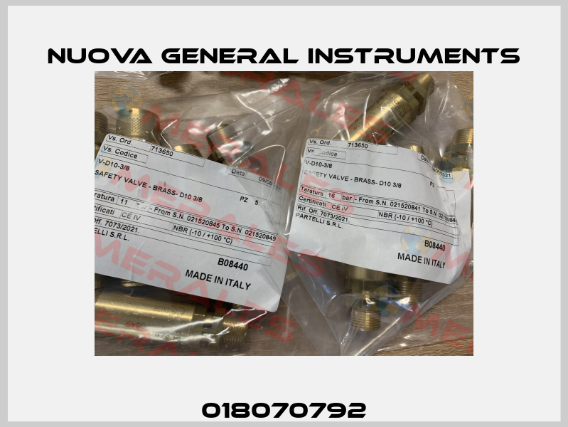 018070792 Nuova General Instruments