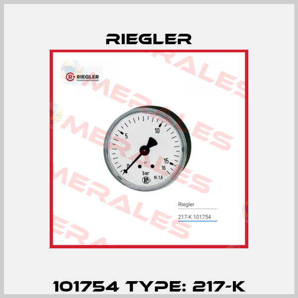 101754 Type: 217-K Riegler