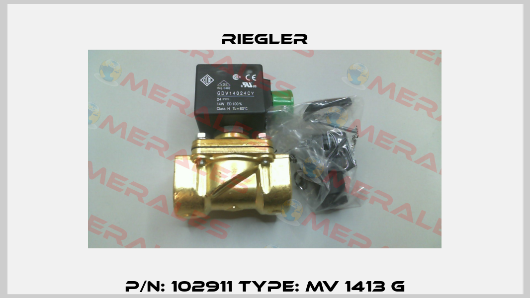 P/N: 102911 Type: MV 1413 G Riegler