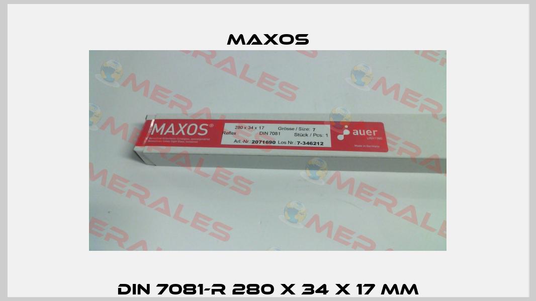 DIN 7081-R 280 x 34 x 17 mm Maxos