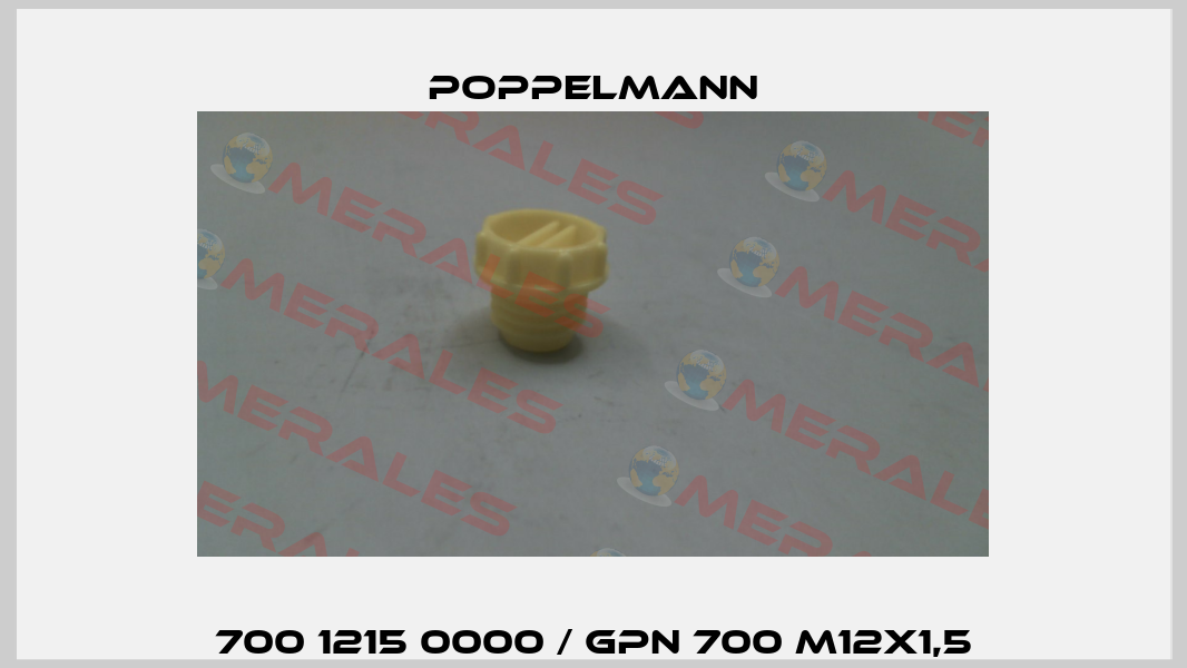 700 1215 0000 / GPN 700 M12X1,5 Poppelmann
