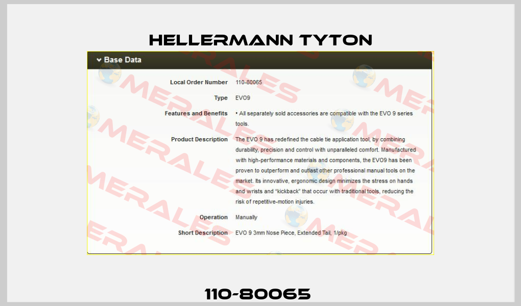 110-80065  Hellermann Tyton