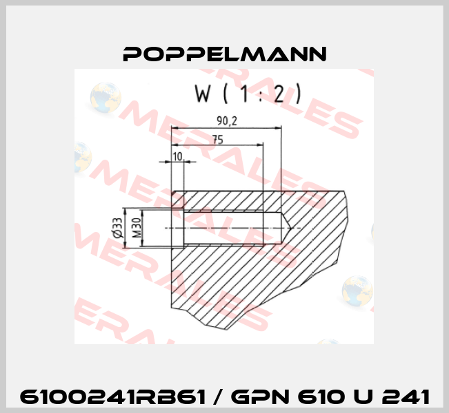 6100241RB61 / GPN 610 U 241 Poppelmann