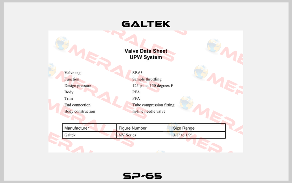 SP-65   Galtek