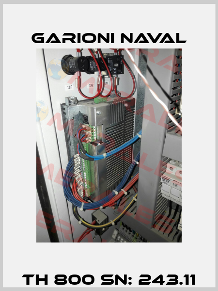 TH 800 SN: 243.11 Garioni Naval