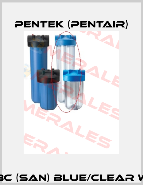 #20 BC (SAN) Blue/Clear w/PR  Pentek (Pentair)
