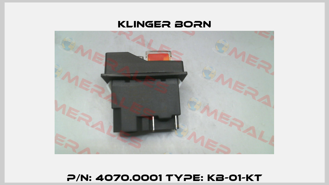 P/N: 4070.0001 Type: KB-01-KT Klinger Born