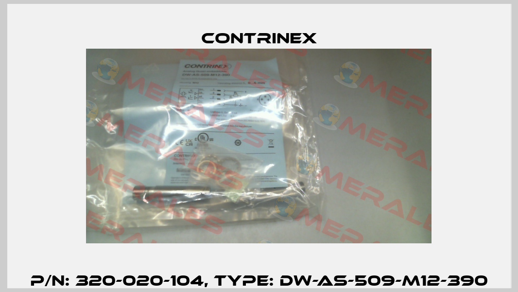 p/n: 320-020-104, Type: DW-AS-509-M12-390 Contrinex