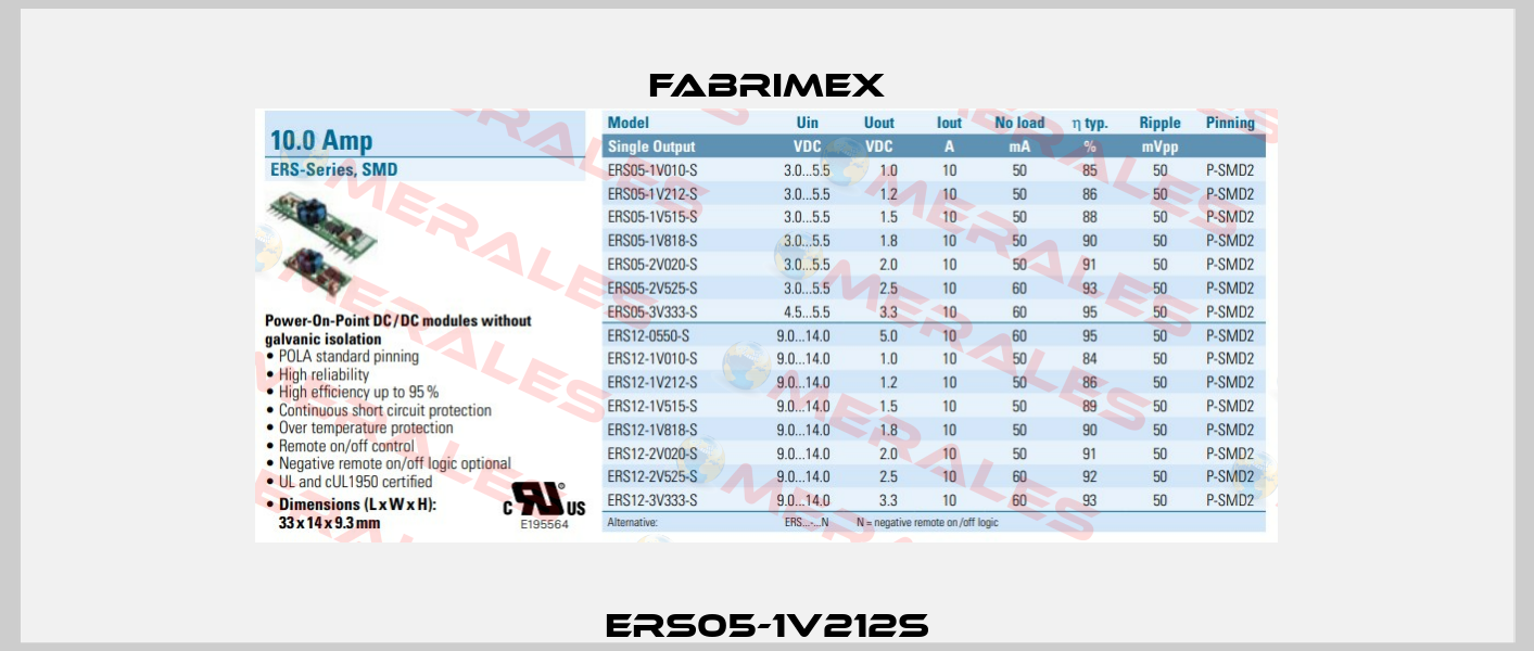 ERS05-1V212S Fabrimex