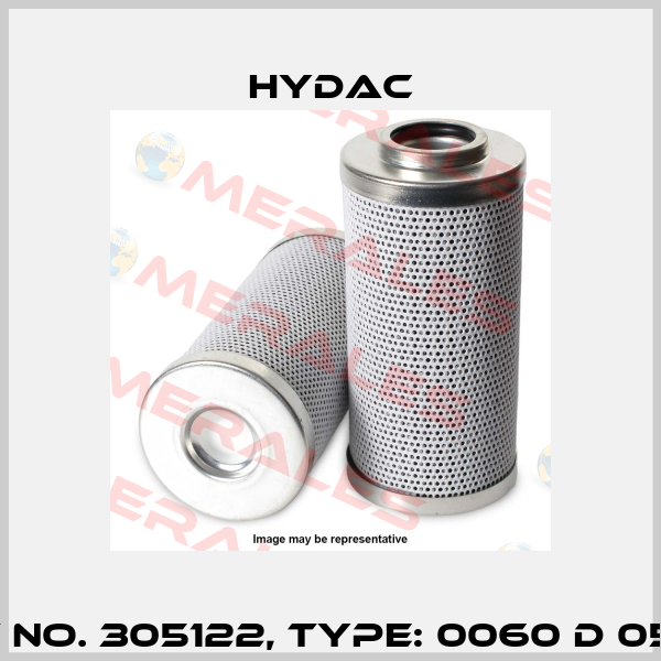 Mat No. 305122, Type: 0060 D 050 W Hydac