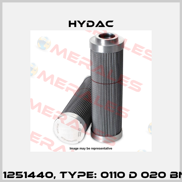Mat No. 1251440, Type: 0110 D 020 BN4HC /-V Hydac
