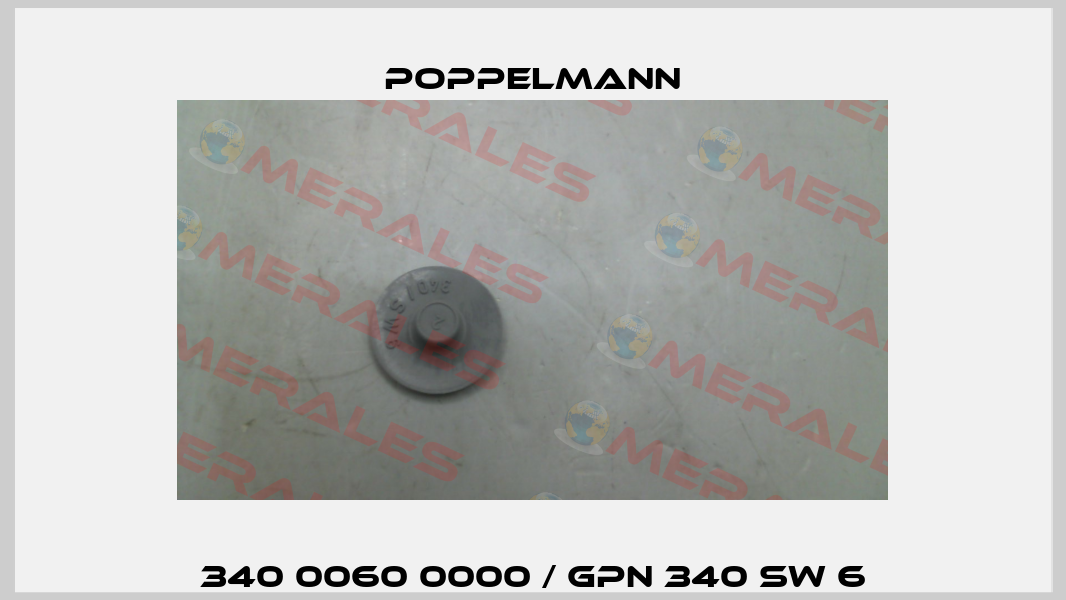 340 0060 0000 / GPN 340 SW 6 Poppelmann