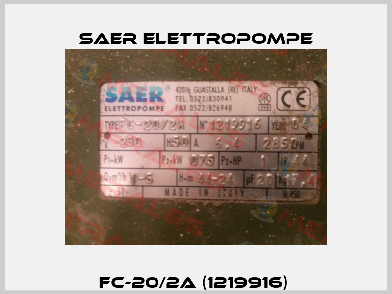 FC-20/2A (1219916)  Saer Elettropompe