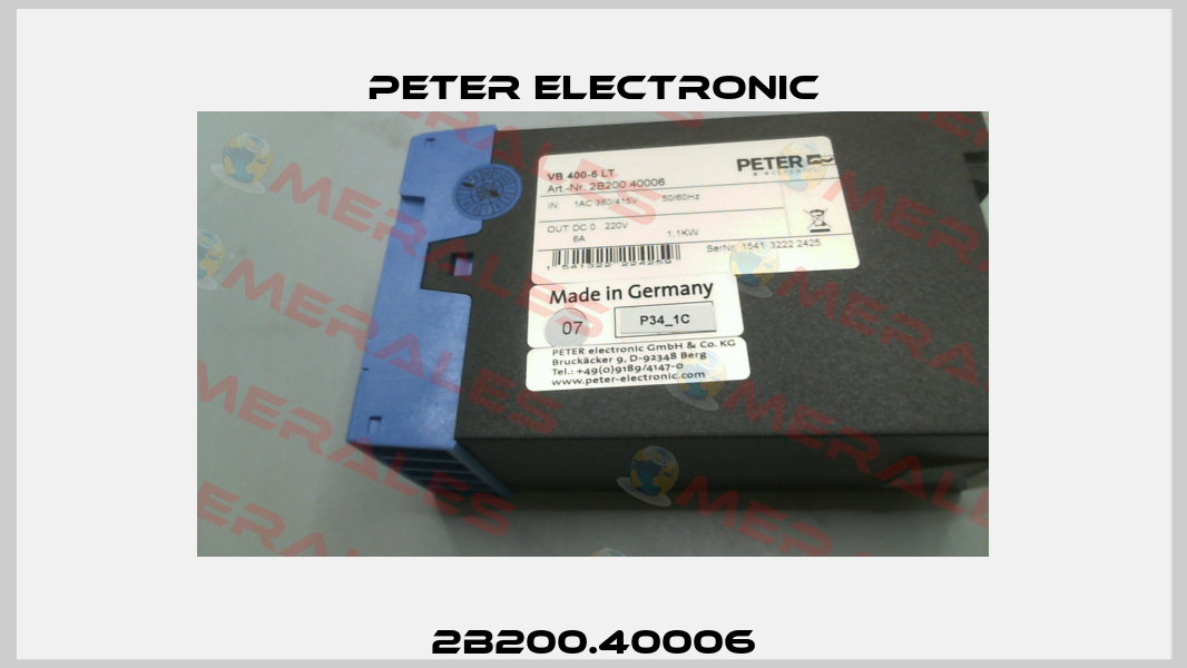 2B200.40006 Peter Electronic