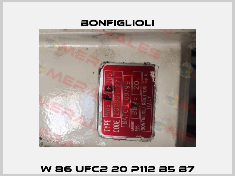 W 86 UFC2 20 P112 B5 B7 Bonfiglioli