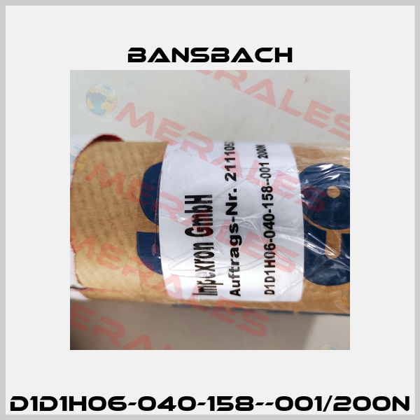 D1D1H06-040-158--001/200N Bansbach