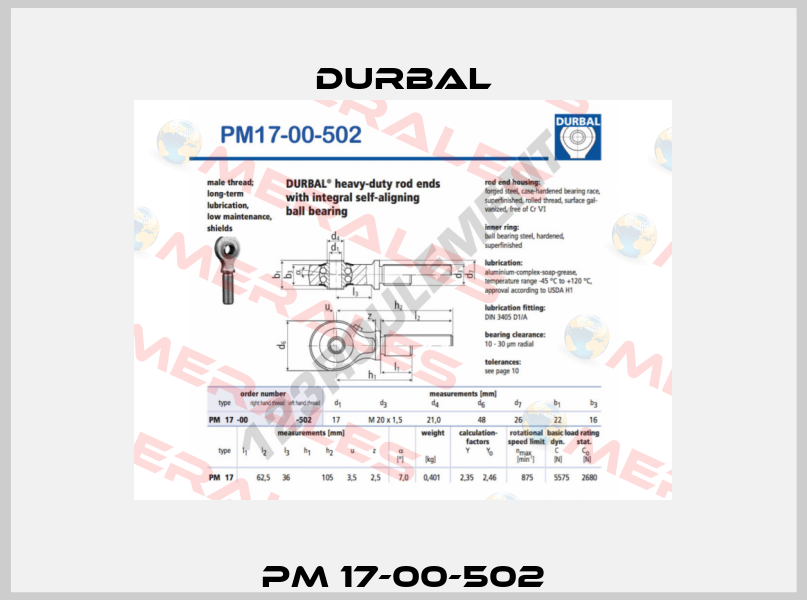 PM 17-00-502 Durbal