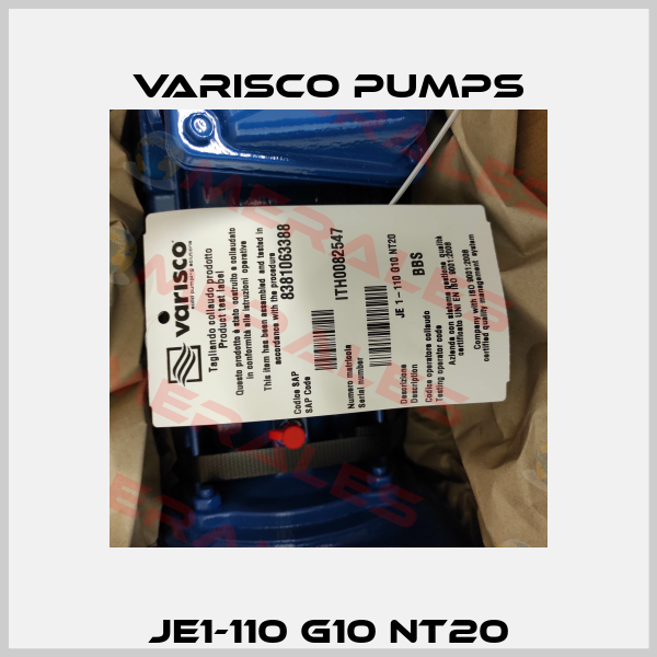 JE1-110 G10 NT20 Varisco pumps