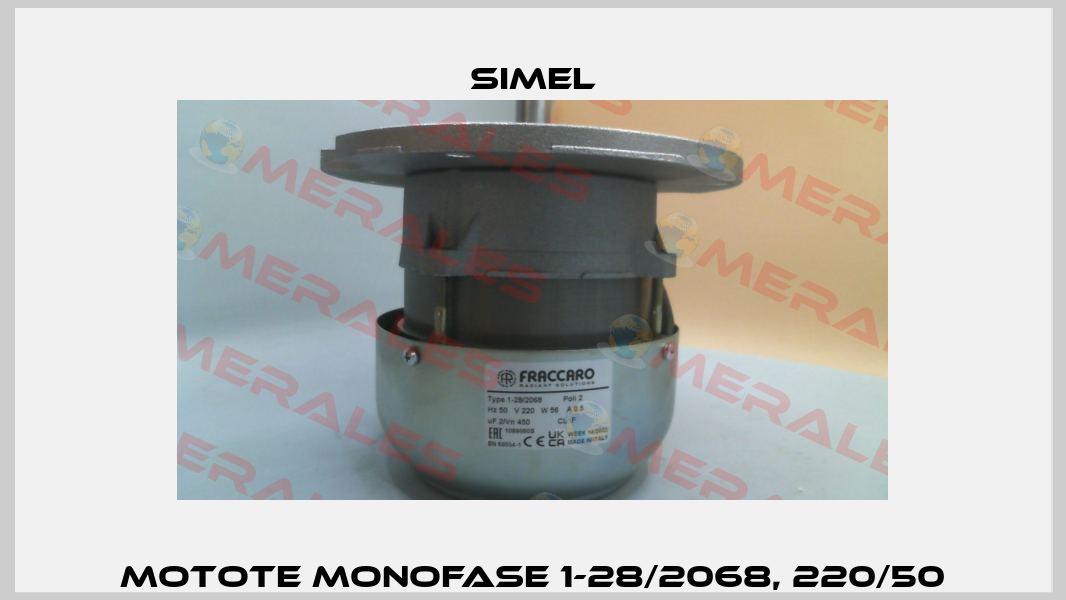 MOTOTE MONOFASE 1-28/2068, 220/50 Simel