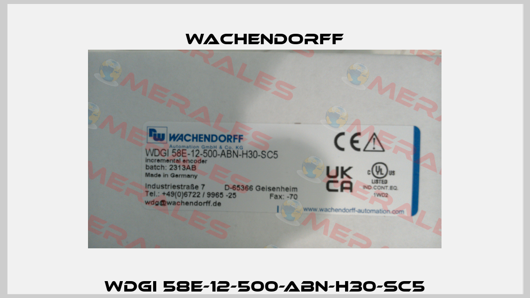 WDGI 58E-12-500-ABN-H30-SC5 Wachendorff
