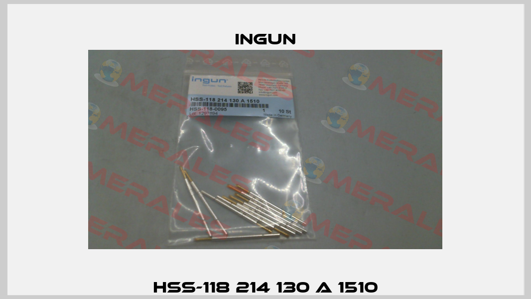 HSS-118 214 130 A 1510 Ingun