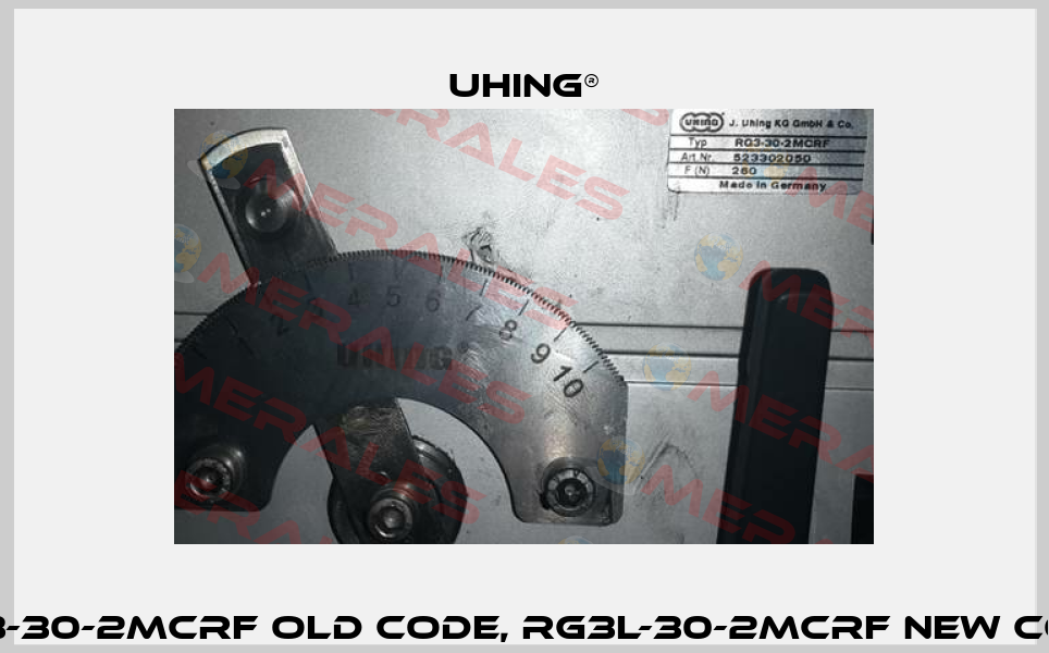 RG3-30-2MCRF old code, RG3L-30-2MCRF new code Uhing®
