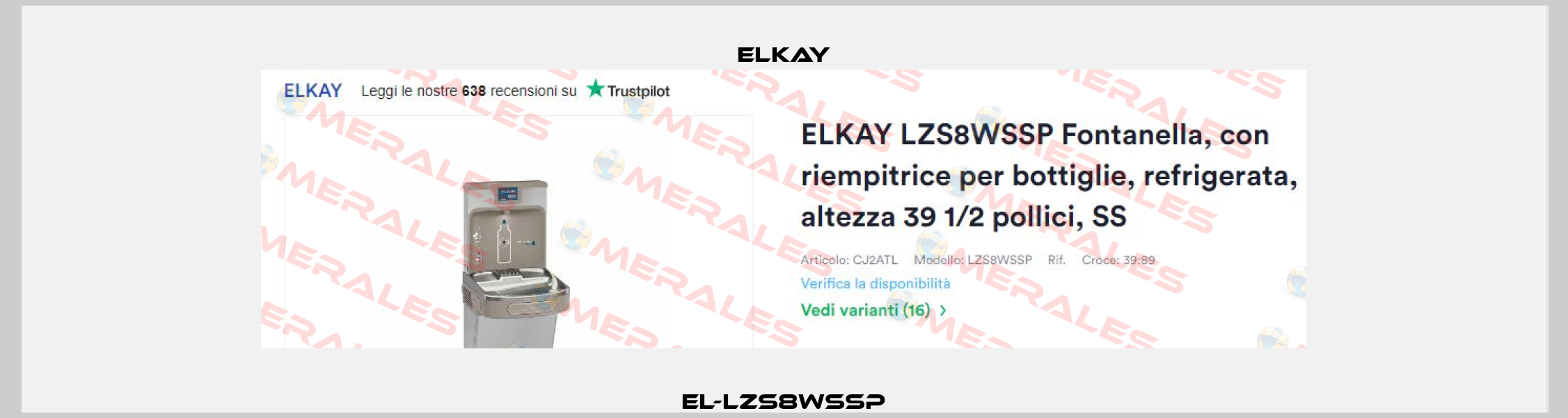 EL-LZS8WSSP Elkay