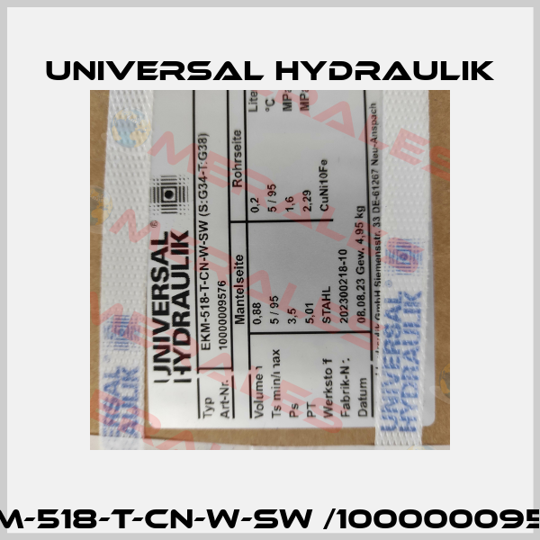 EKM-518-T-CN-W-SW /10000009576 Universal Hydraulik