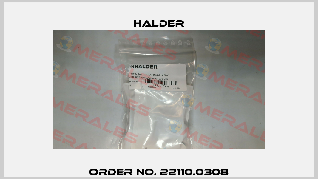 Order No. 22110.0308 Halder