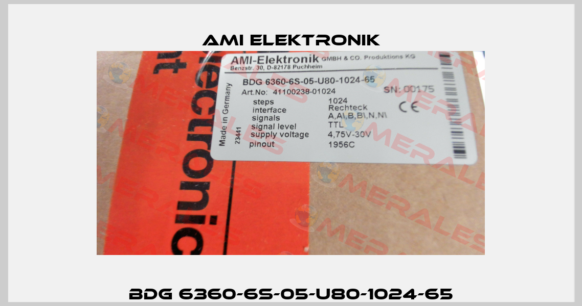BDG 6360-6S-05-U80-1024-65 Ami Elektronik